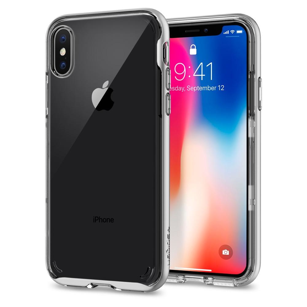 Spigen iPhone X Neo Hybrid Crystal Satin Silver (057CS22174)