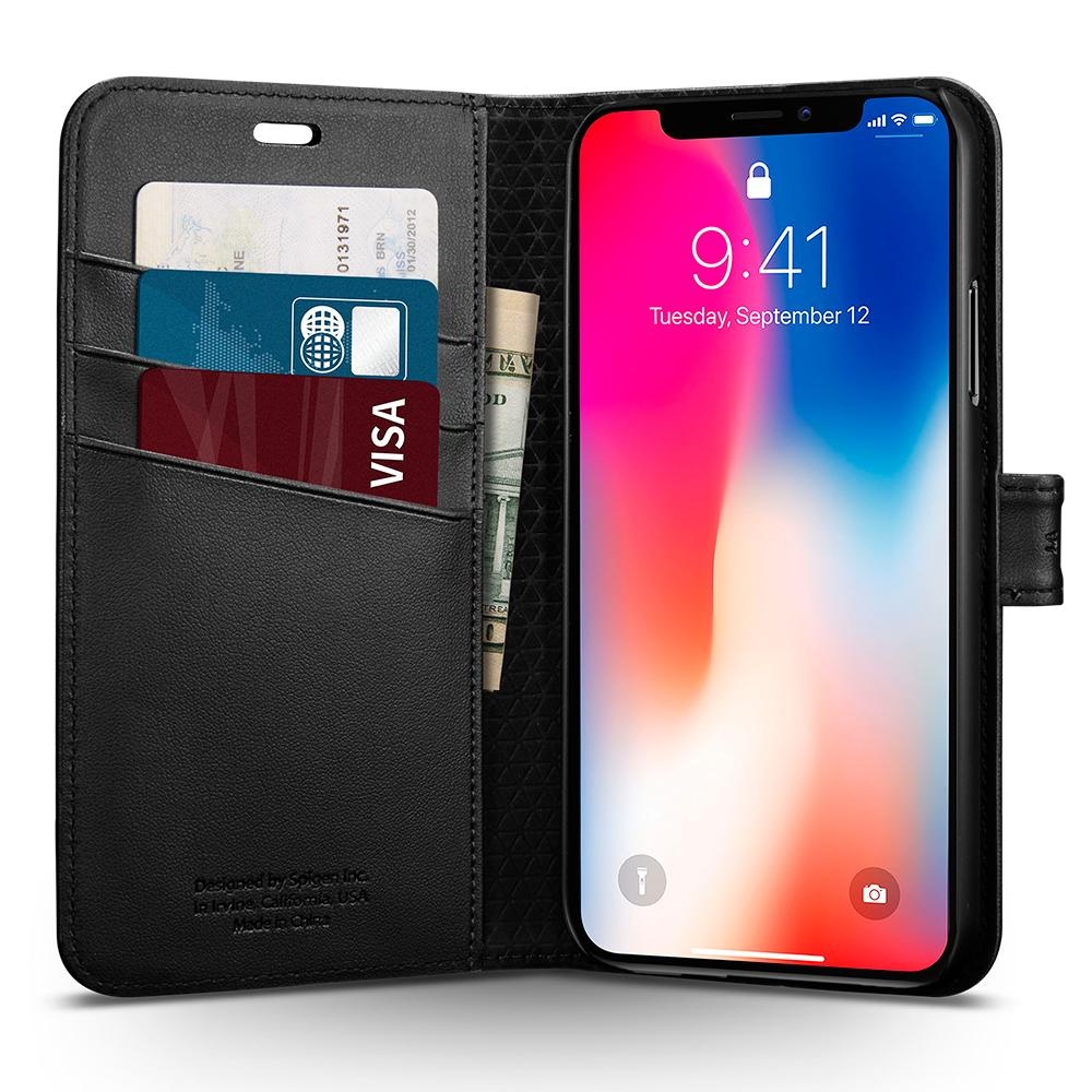 Spigen iPhone X Wallet S Black (057CS22176)