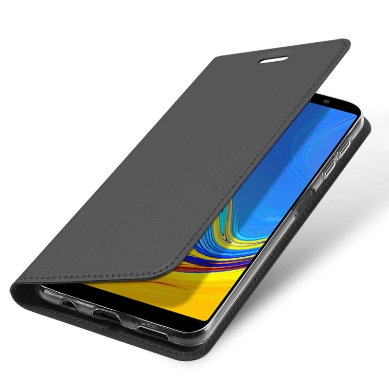 Θηκη πορτοφόλι για Samsung Galaxy A7 (2018) gray