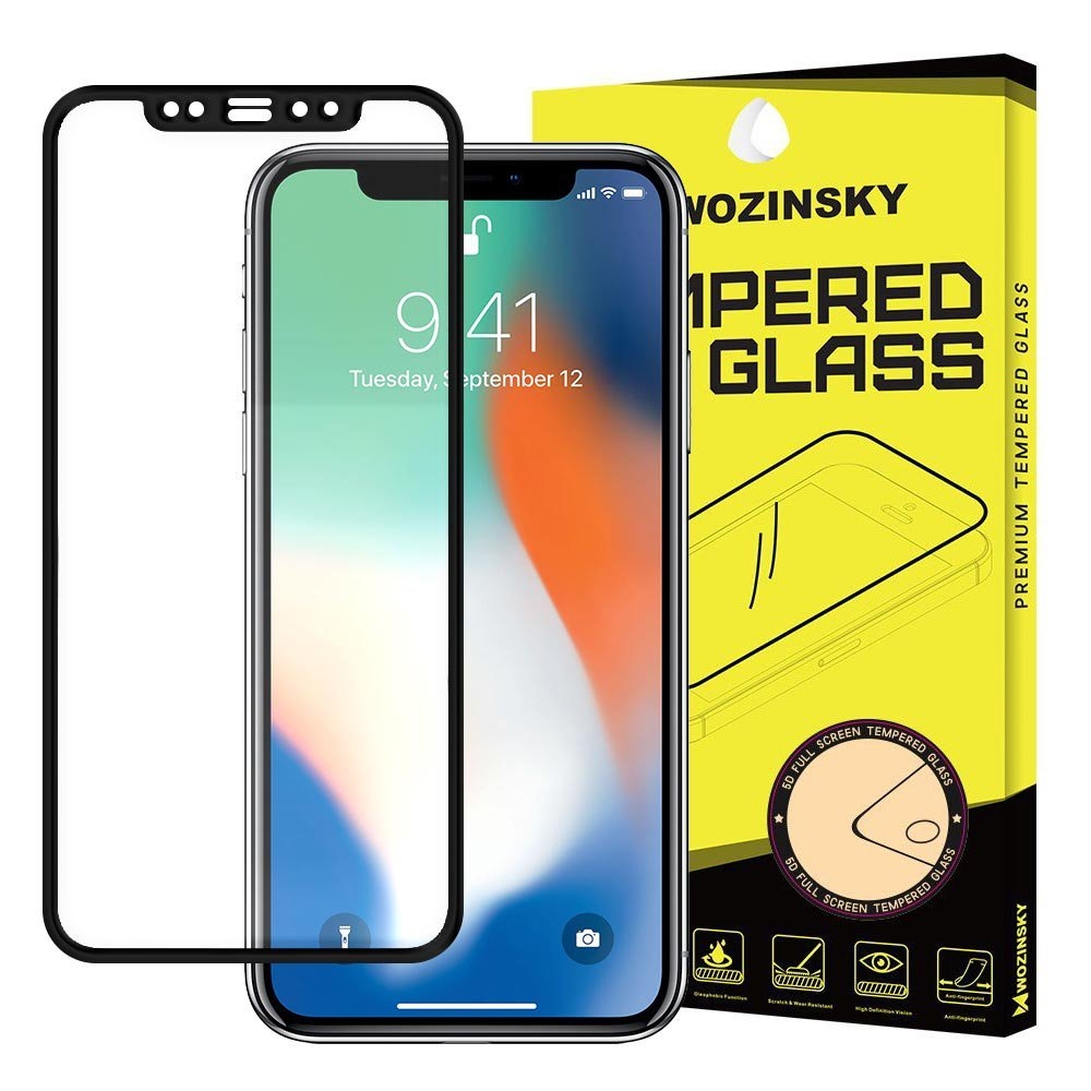 Full Cover tempered glass iPhone XS/X black