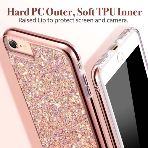 ESR Luxury Glitter Black Case iPhone 7/8 (X001H8K8PH)
