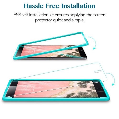 ESR Premium Quality Tempered Glass iPad Air/Air 2 (With Easy Installation Frame)