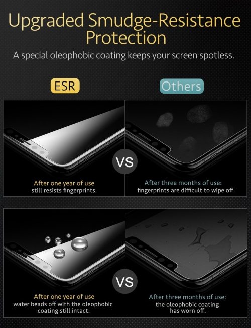 ESR Premium Quality Tempered Glass iPhone Xs Max (With Easy Installation Frame)