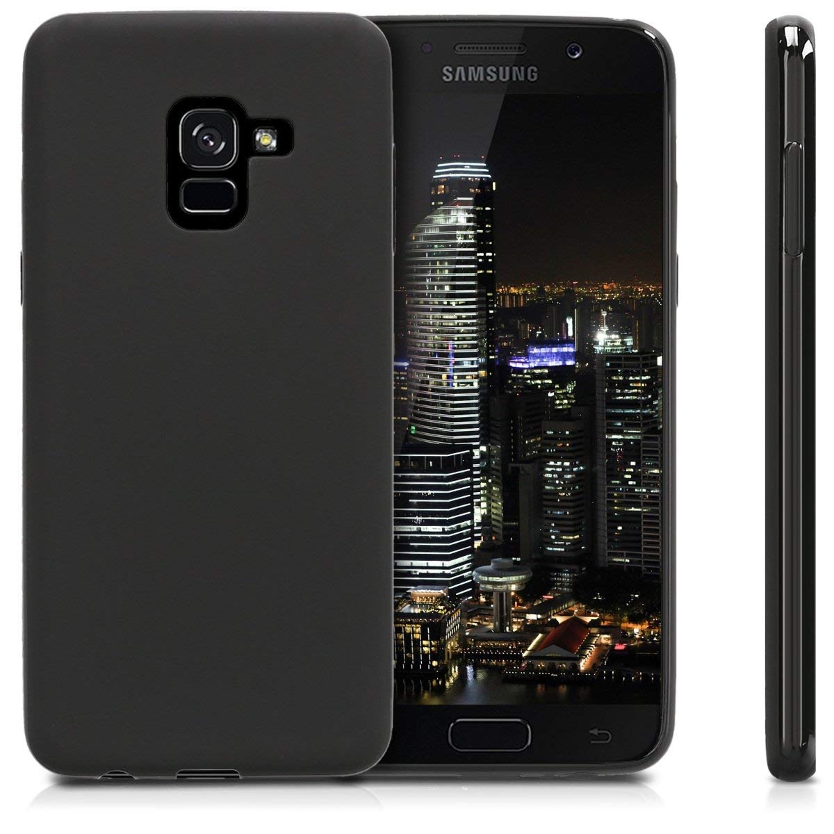 Μαύρη θήκη σιλικόνης Samsung Galaxy A8(2018)