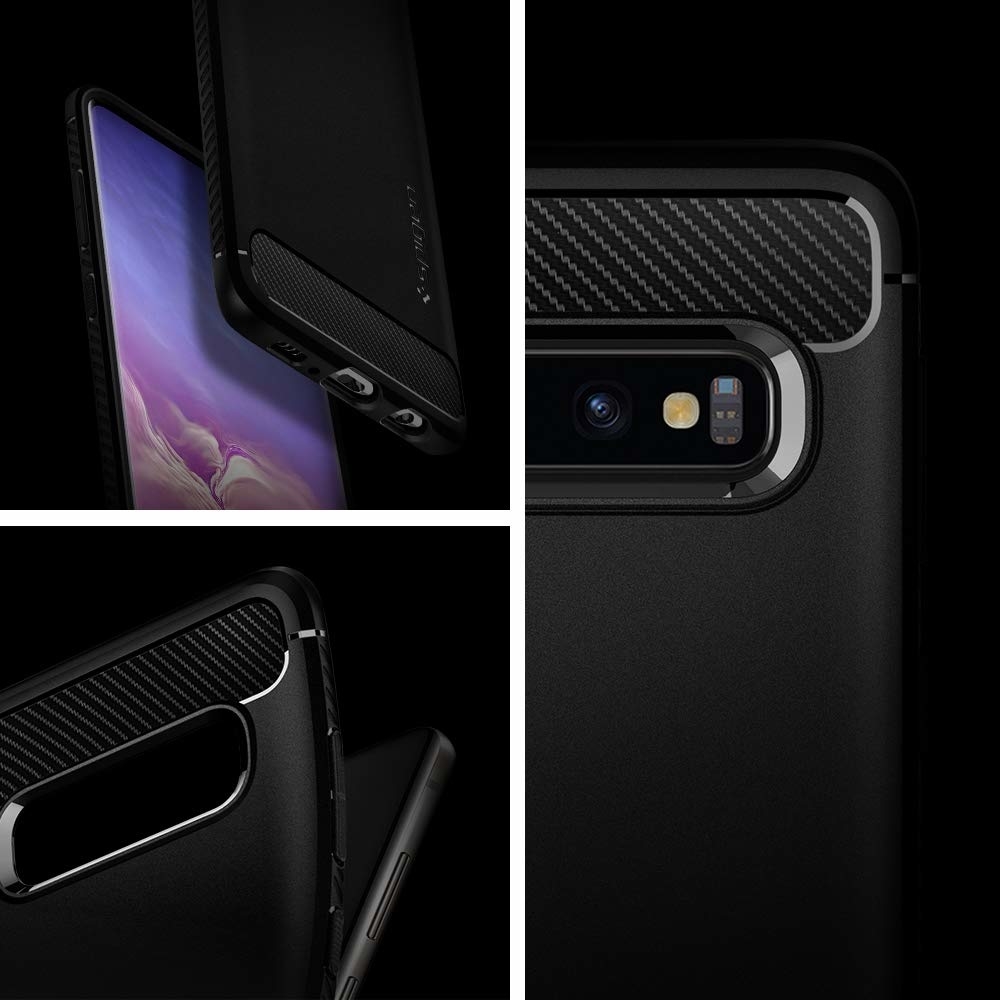  Spigen Galaxy S10 Rugged Armor Black (605CS25800)
