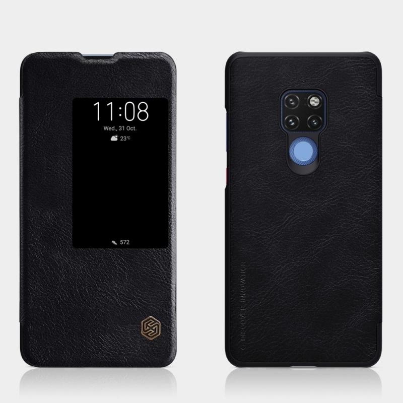 Nillkin Qin original leather S View Book Huawei Mate 20 - Black