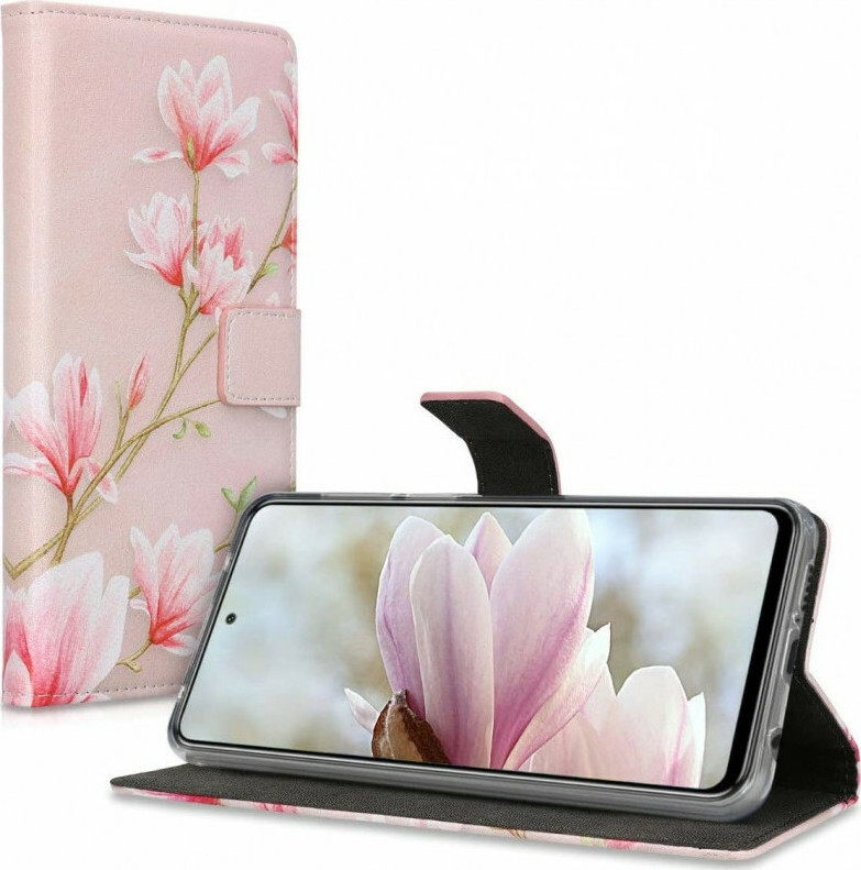 KWmobile Book Δερματίνης Light Pink /White / Dusty Pink (Redmi Note 9S / 9 Pro / 9 Pro Max)