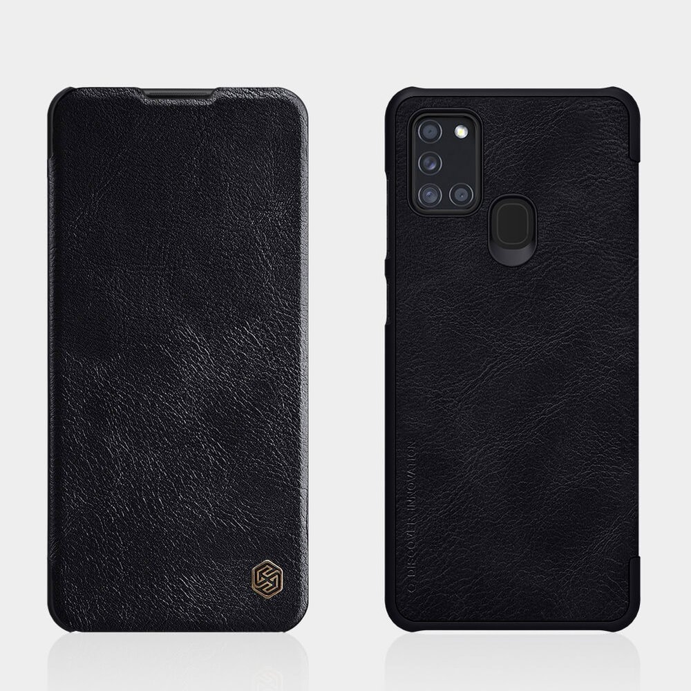Nillkin Qin original leather case cover for Samsung Galaxy A21S black