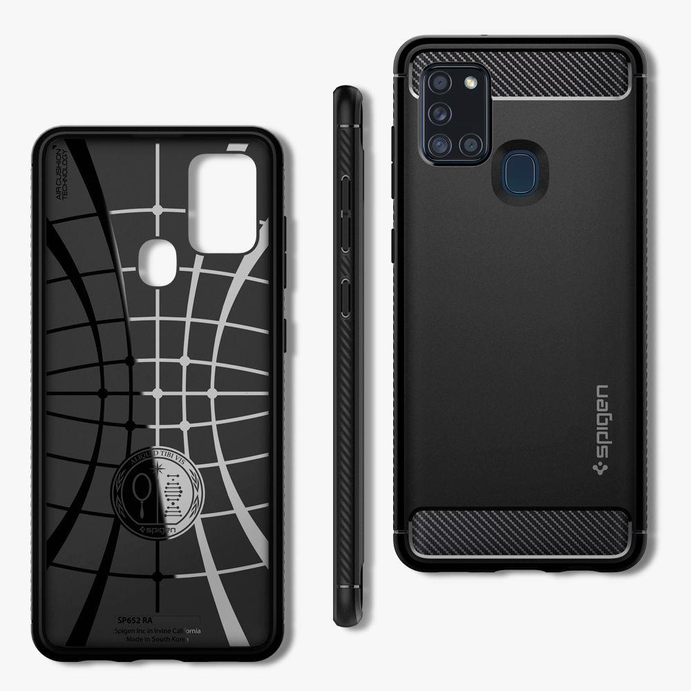 Spigen Rugged Armor Case ACS00974 Samsung Galaxy A21S Matte Black