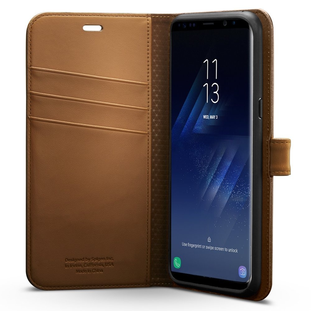 Spigen Galaxy S8 Case Wallet S Brown (565CS21636)